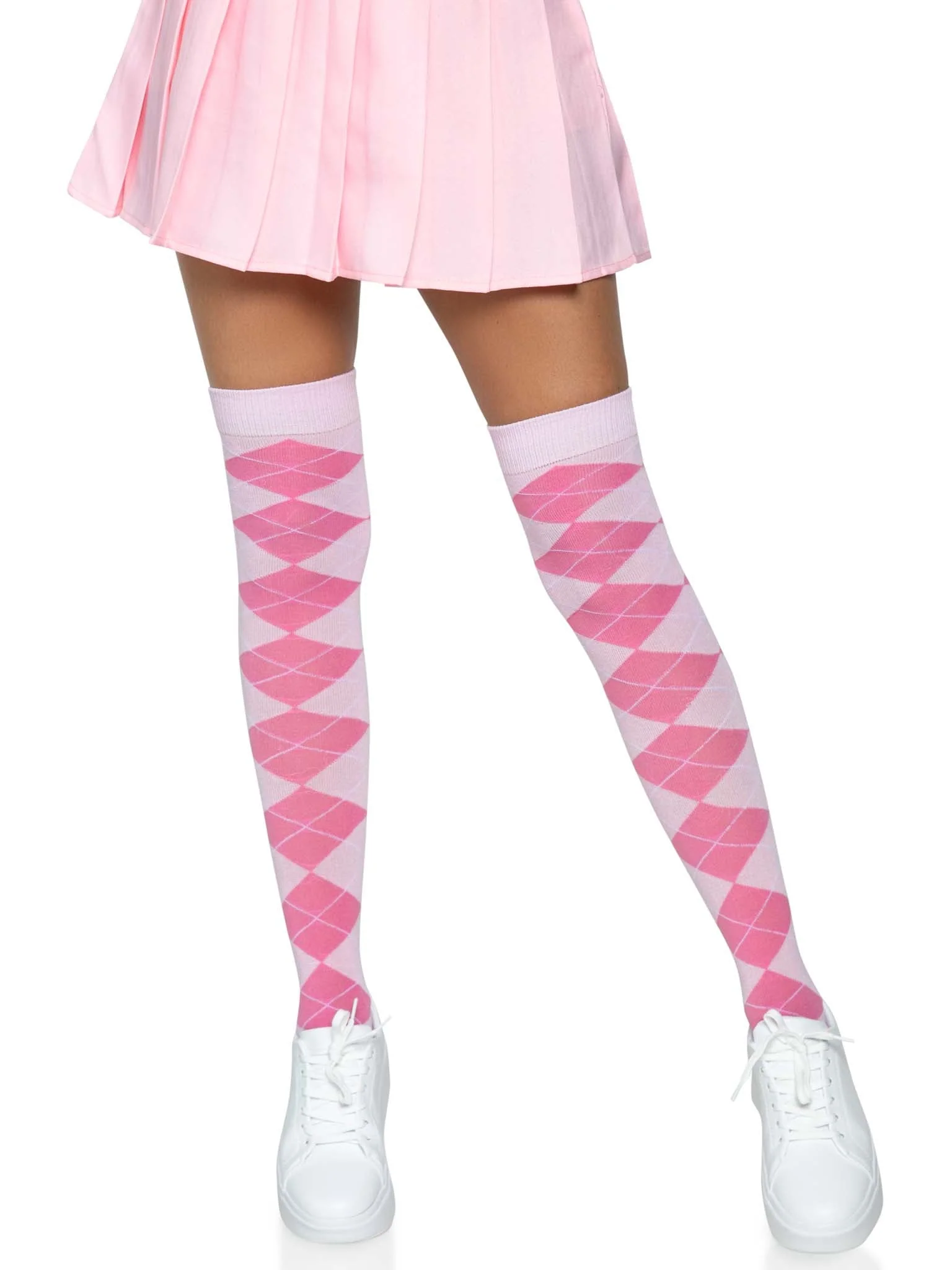 Leg Avenue Argyle Knit Over The Knee Socks 6627 - Image 5