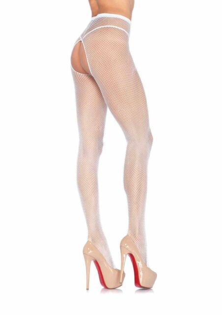 Leg Avenue Fishnet Crotchless Pantyhose 1404 - Image 5
