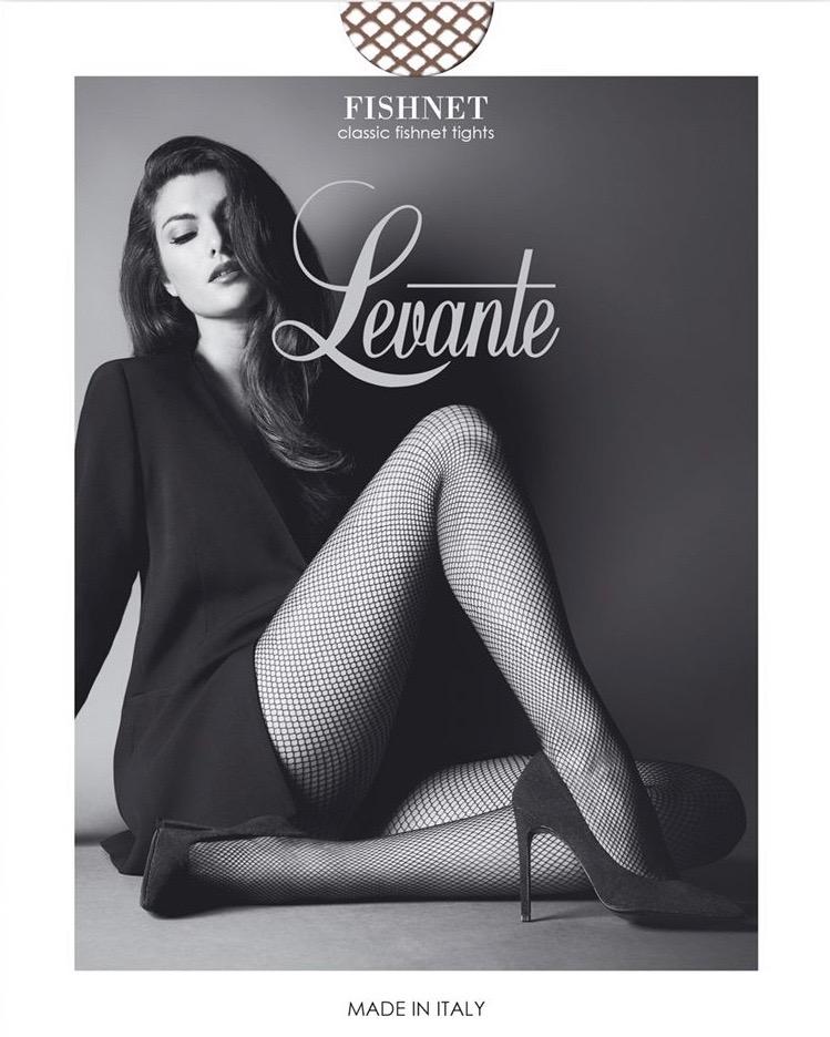 Levante Classic Fishnet Tights Cappucino - Image 2