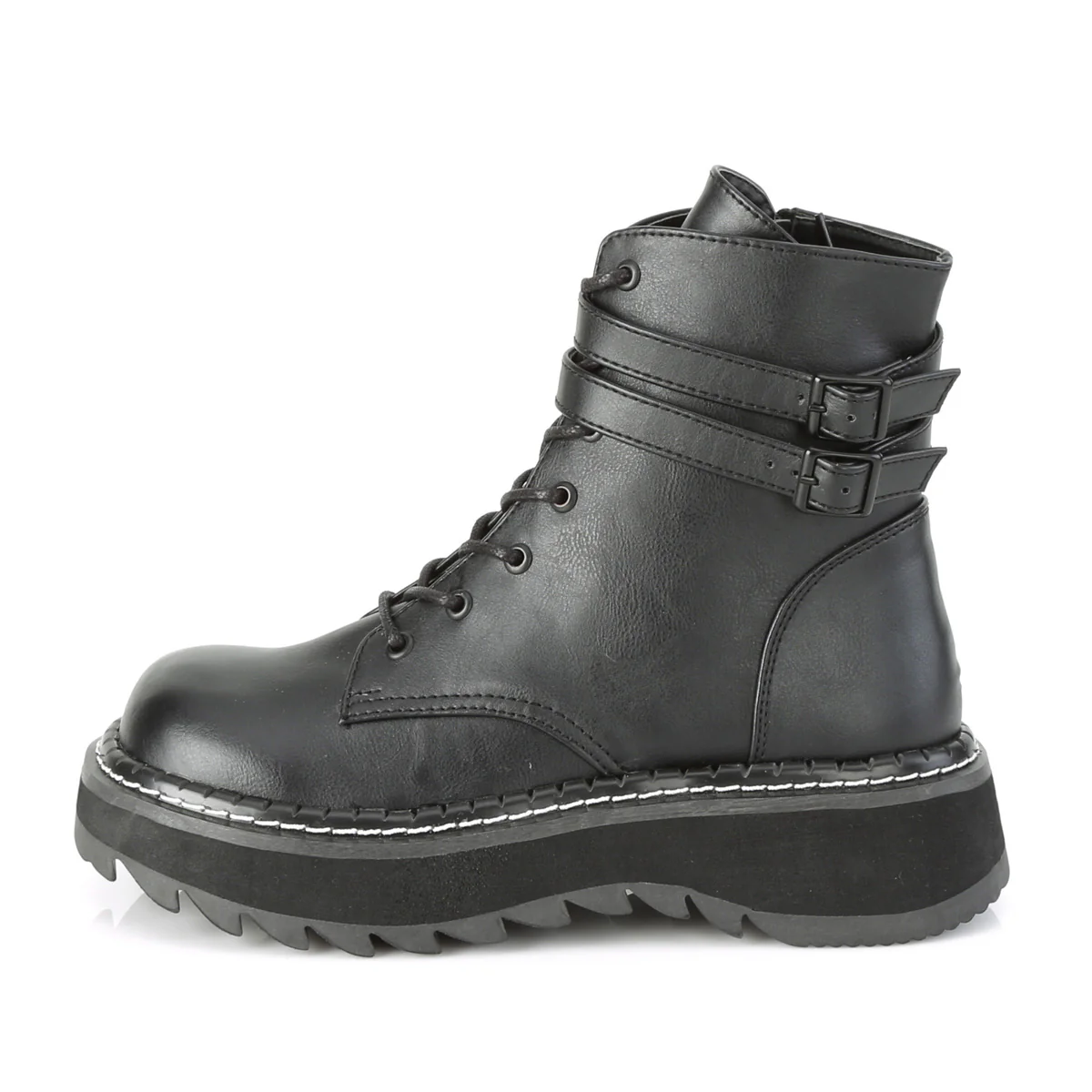 LILITH-152 Black Vegan Leather - Image 3