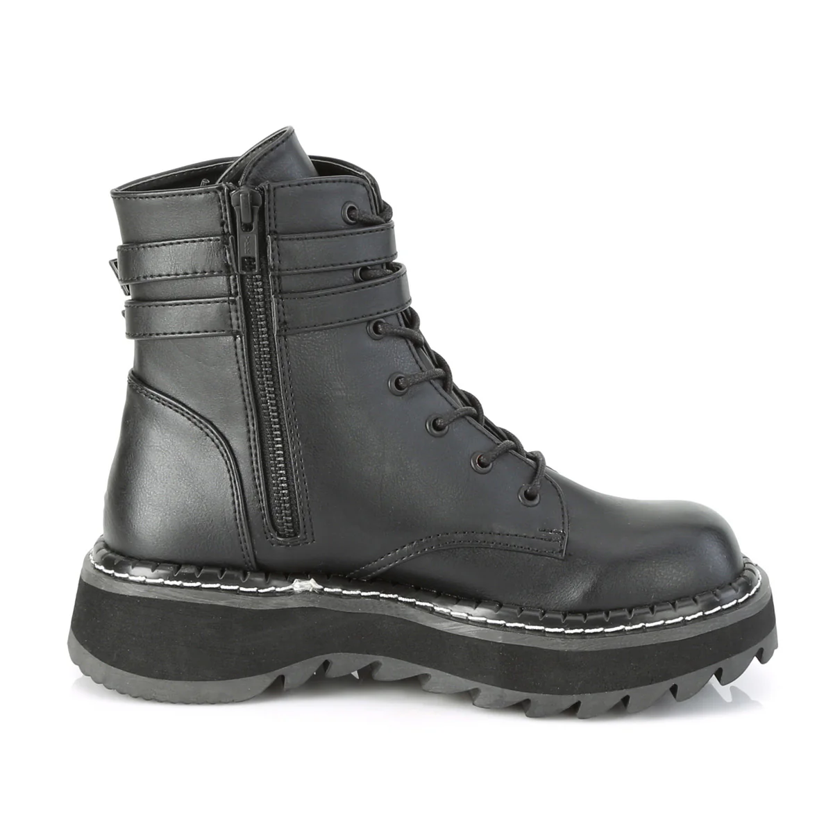 LILITH-152 Black Vegan Leather - Image 5