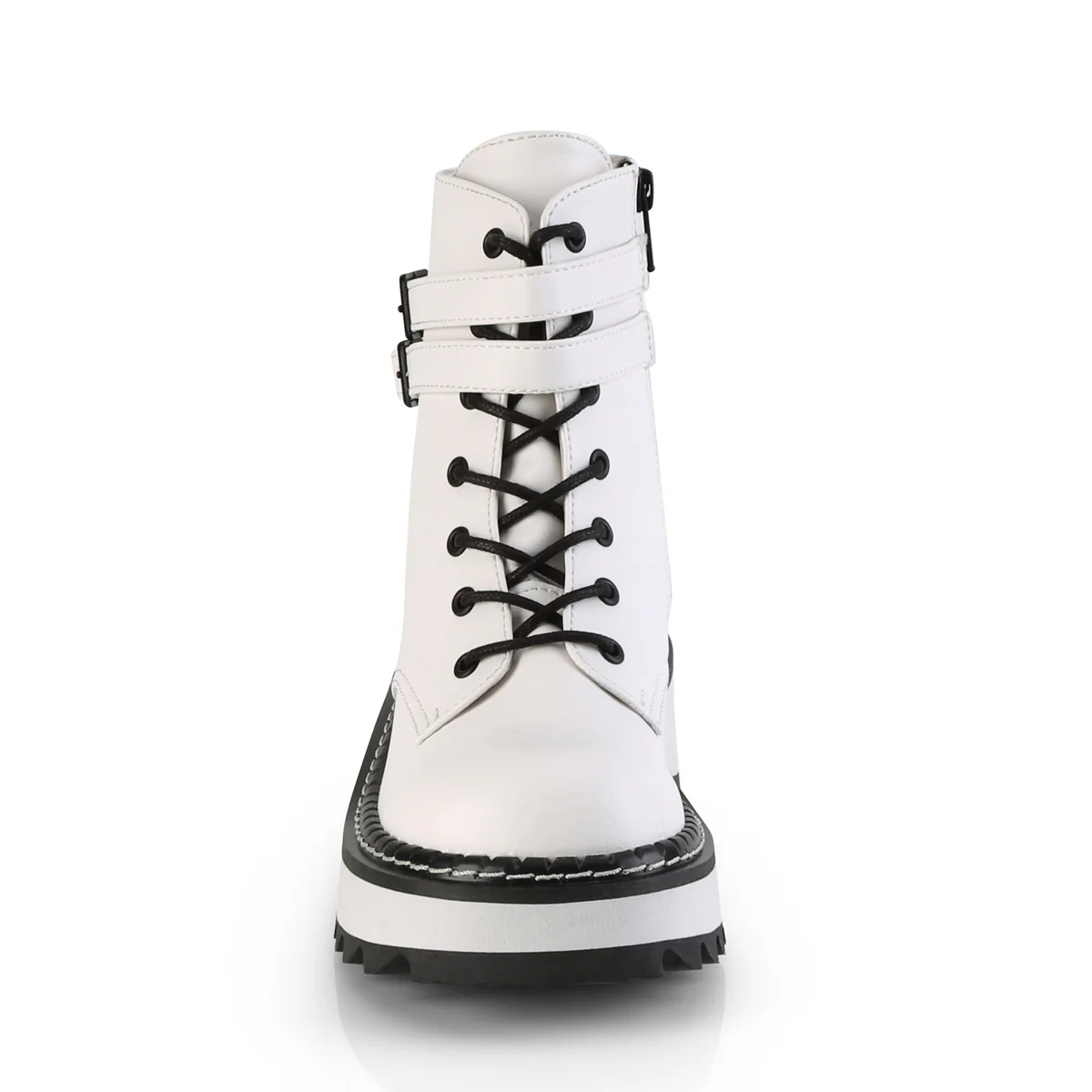 LILITH-152  White Vegan Leather - Image 2
