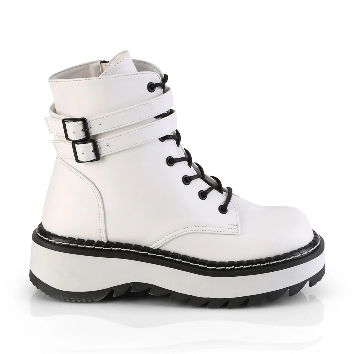 LILITH-152  White Vegan Leather - Image 5