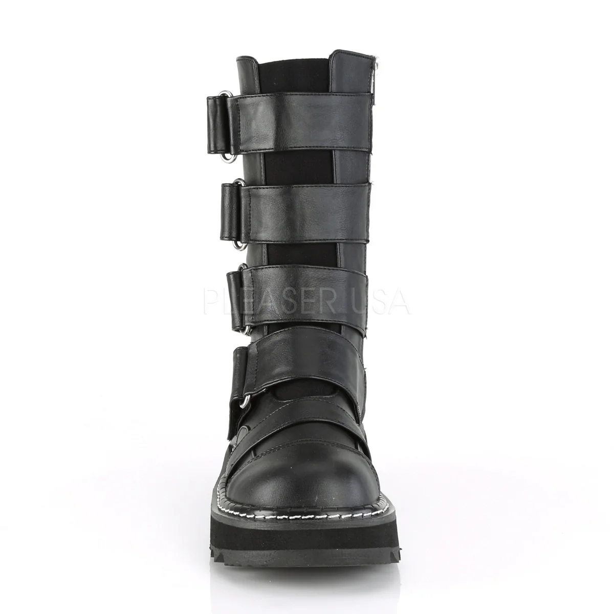 LILITH-211  Black Vegan Leather - Image 2