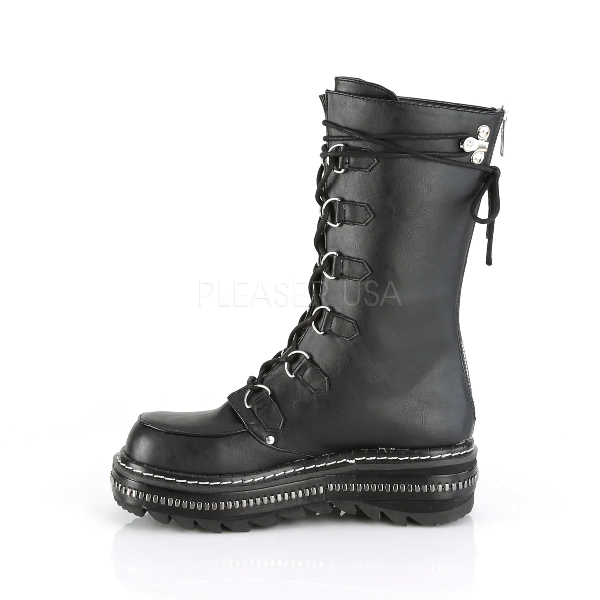 LILITH-270  Black Vegan Leather - Image 2
