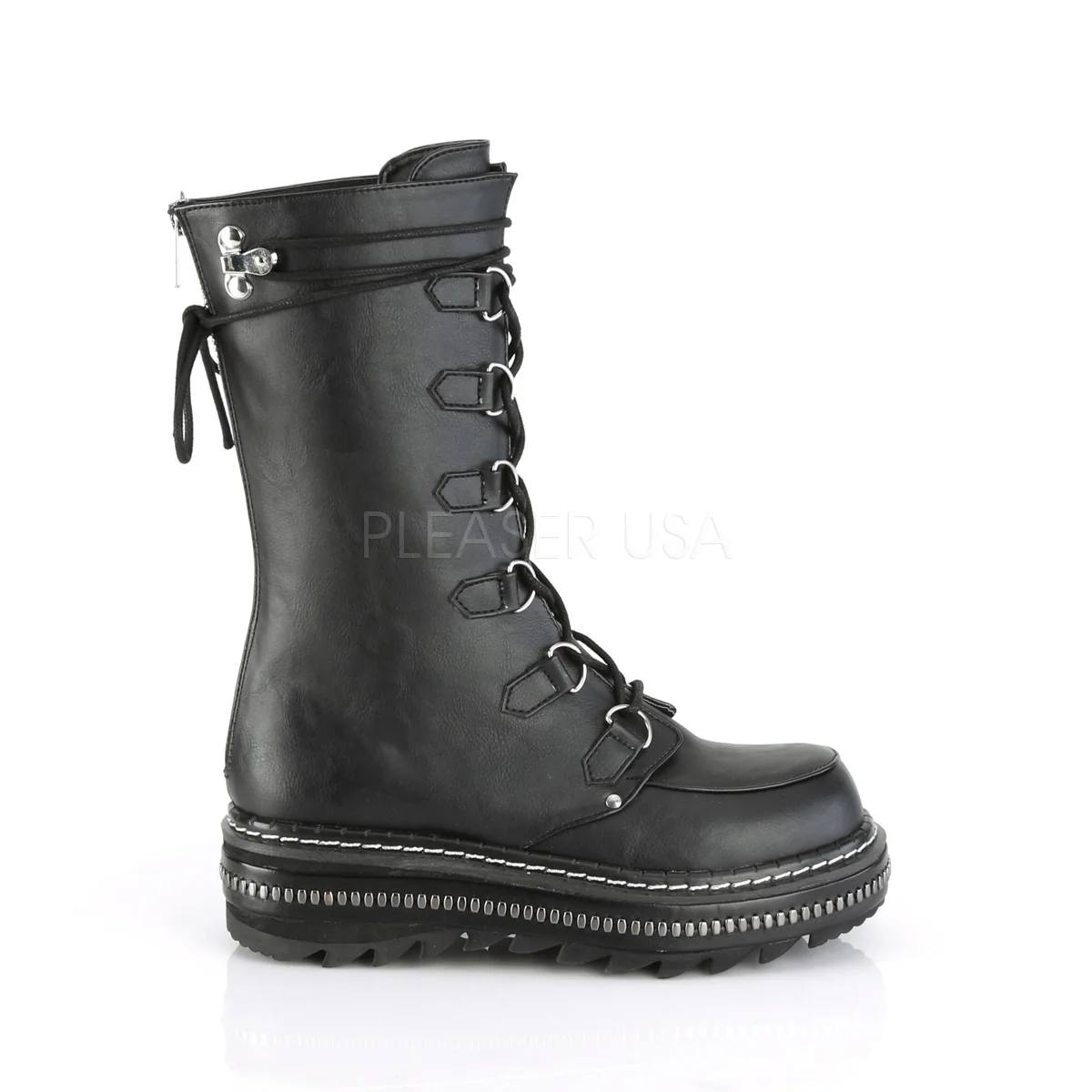LILITH-270  Black Vegan Leather - Image 4