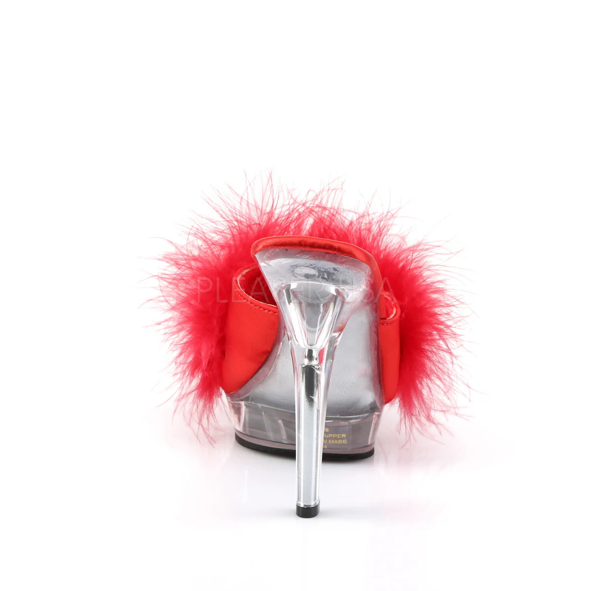LIP-101-8  Red Satin-Fur/Clear - Image 4