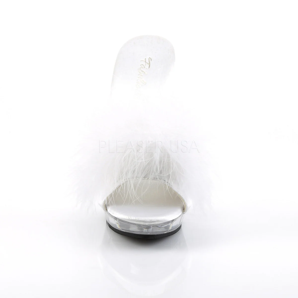 LIP-101-8 White Satin-Fur/Clear - Image 2