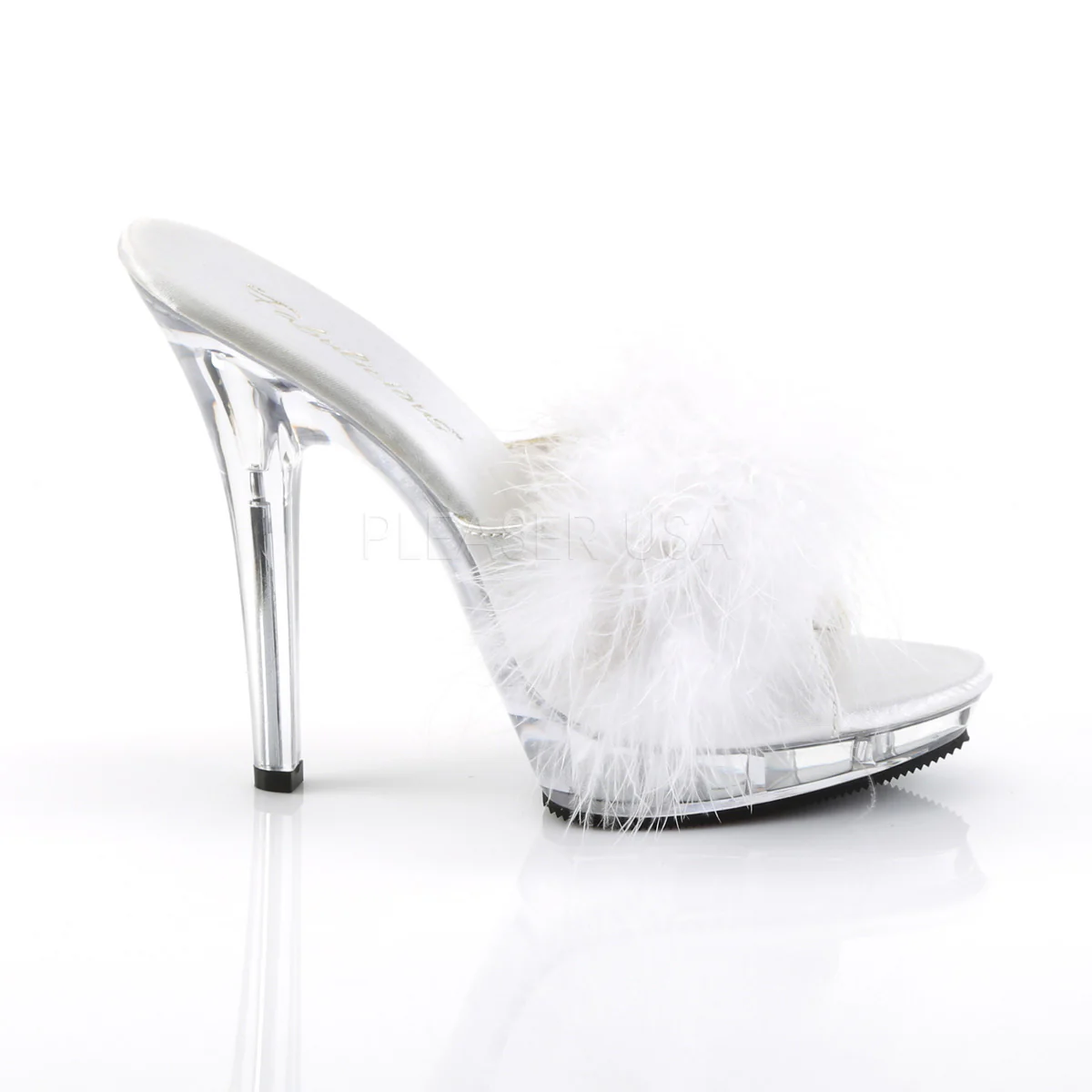 LIP-101-8 White Satin-Fur/Clear - Image 5