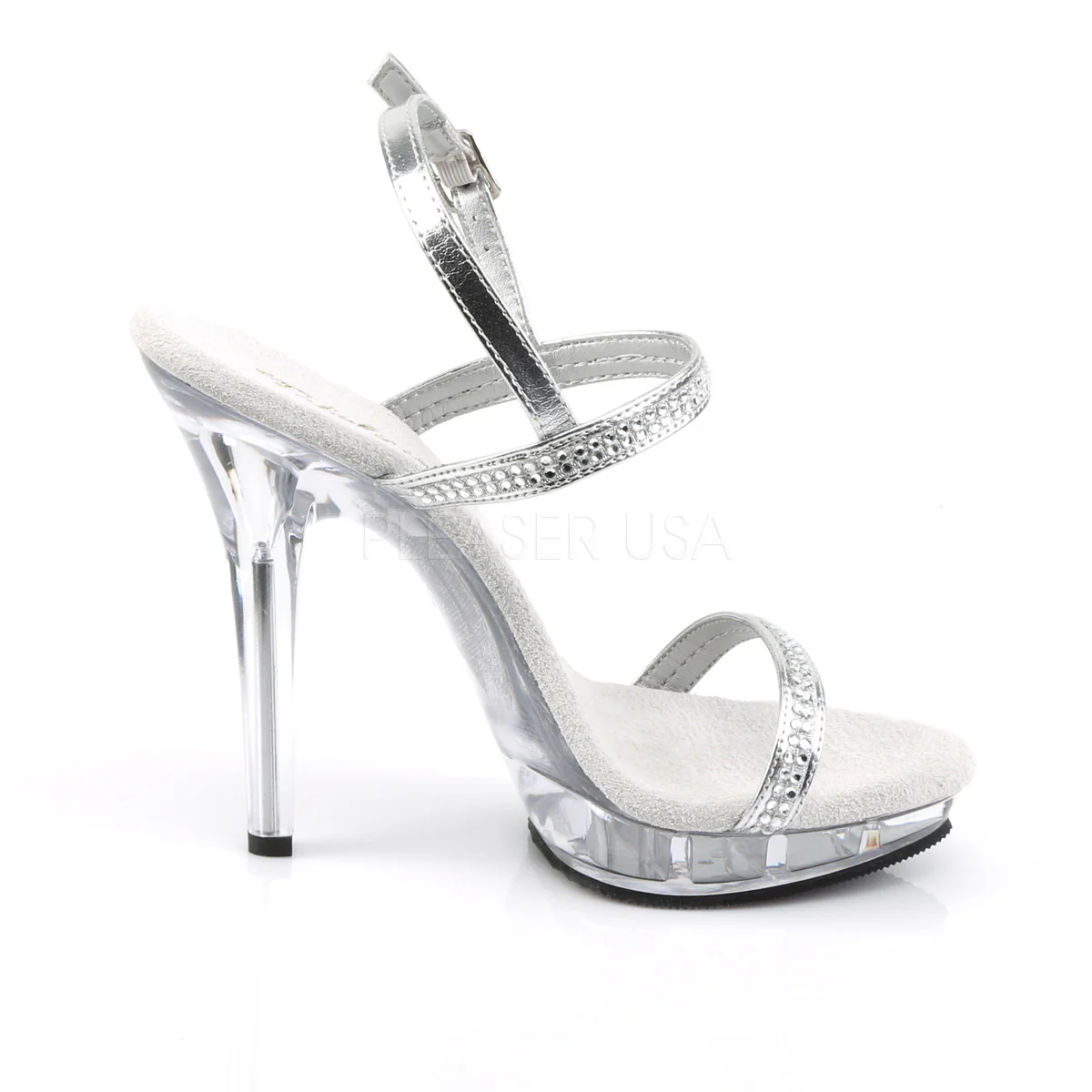 LIP-117  Silver Metallic Pu/Clear - Image 5