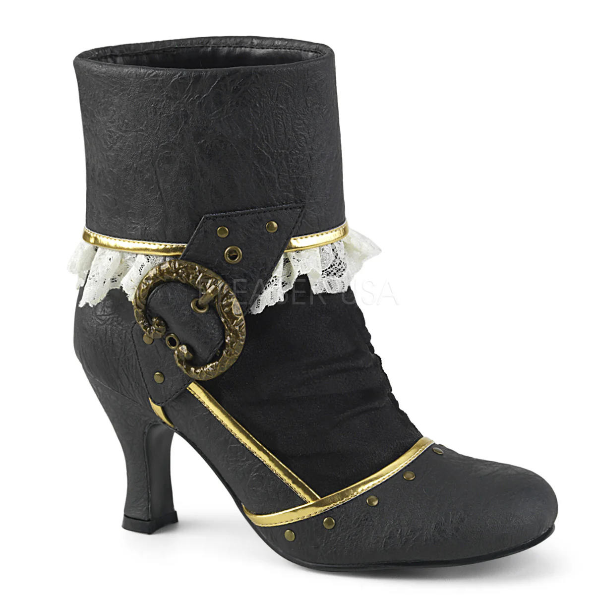 MATEY-115  Black Distressed Pu-Microfiber