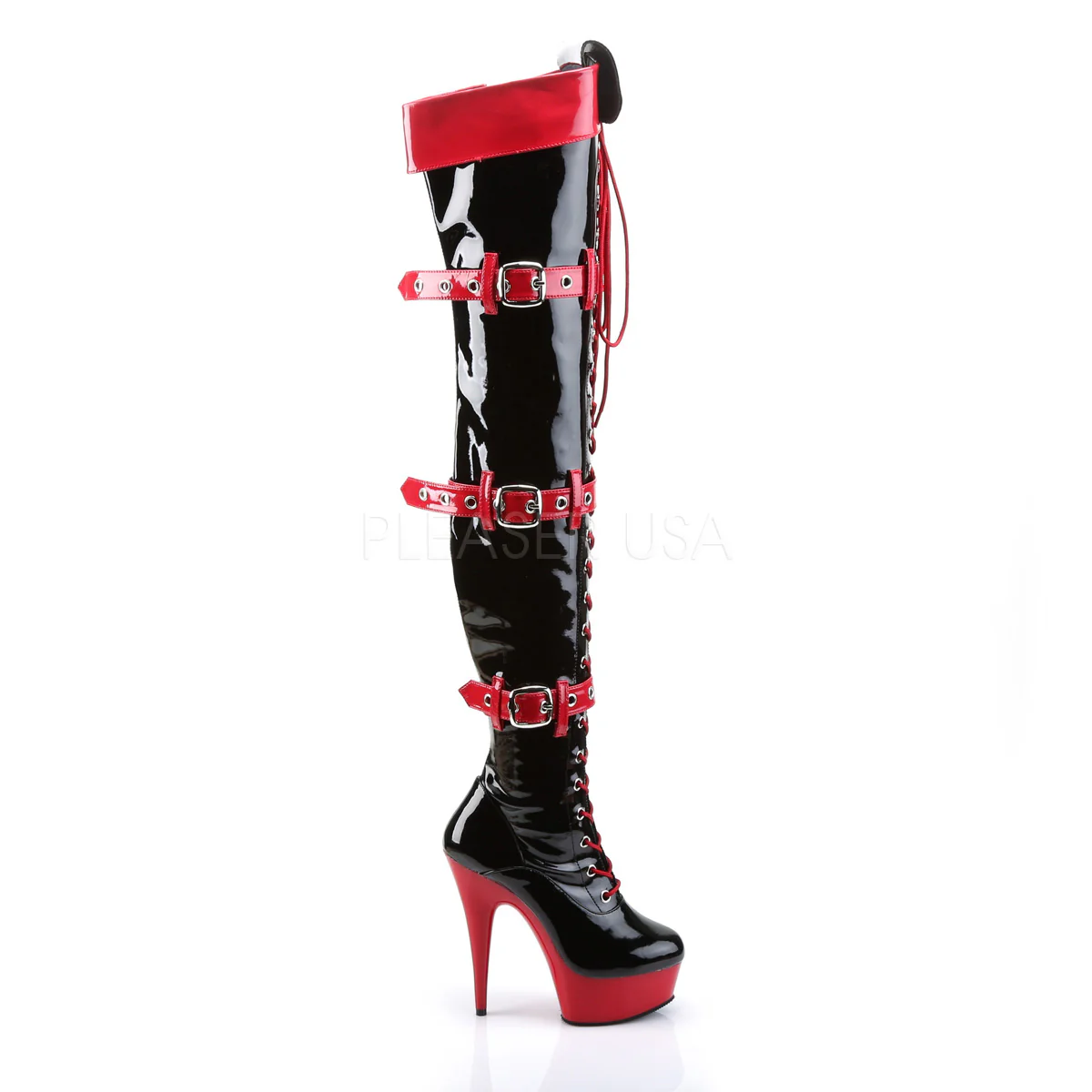 MEDIC-3028 Black-Red Patent/Red - Image 5