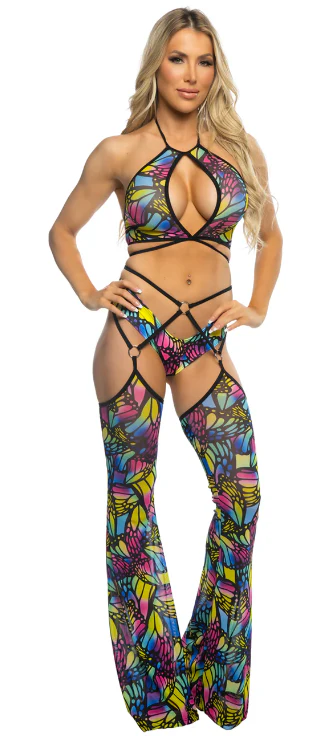 Mesh Wrap Top - JR161 Butterfly - Image 2