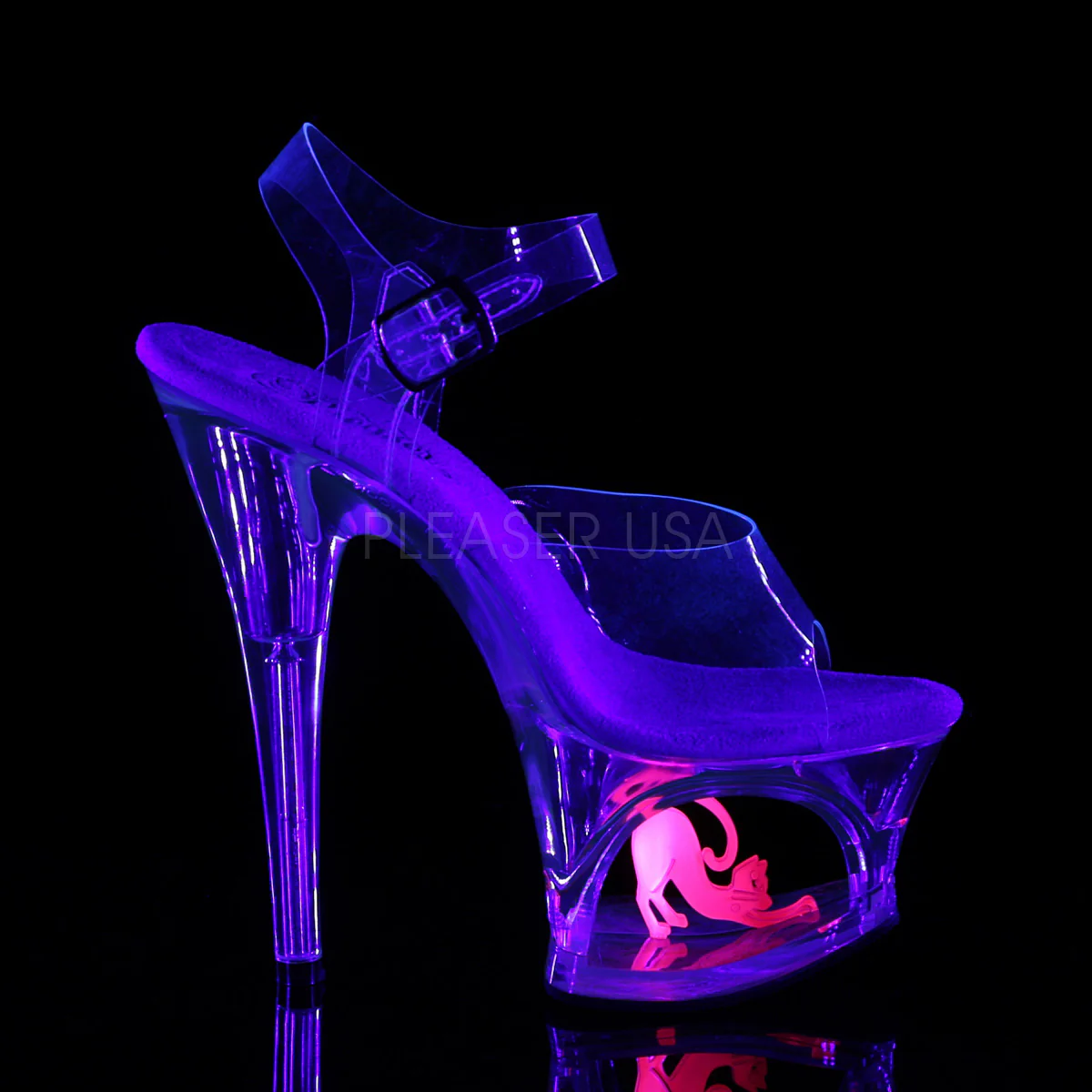MOON-708CAT Clear/Clear-Neon Pink - Image 5