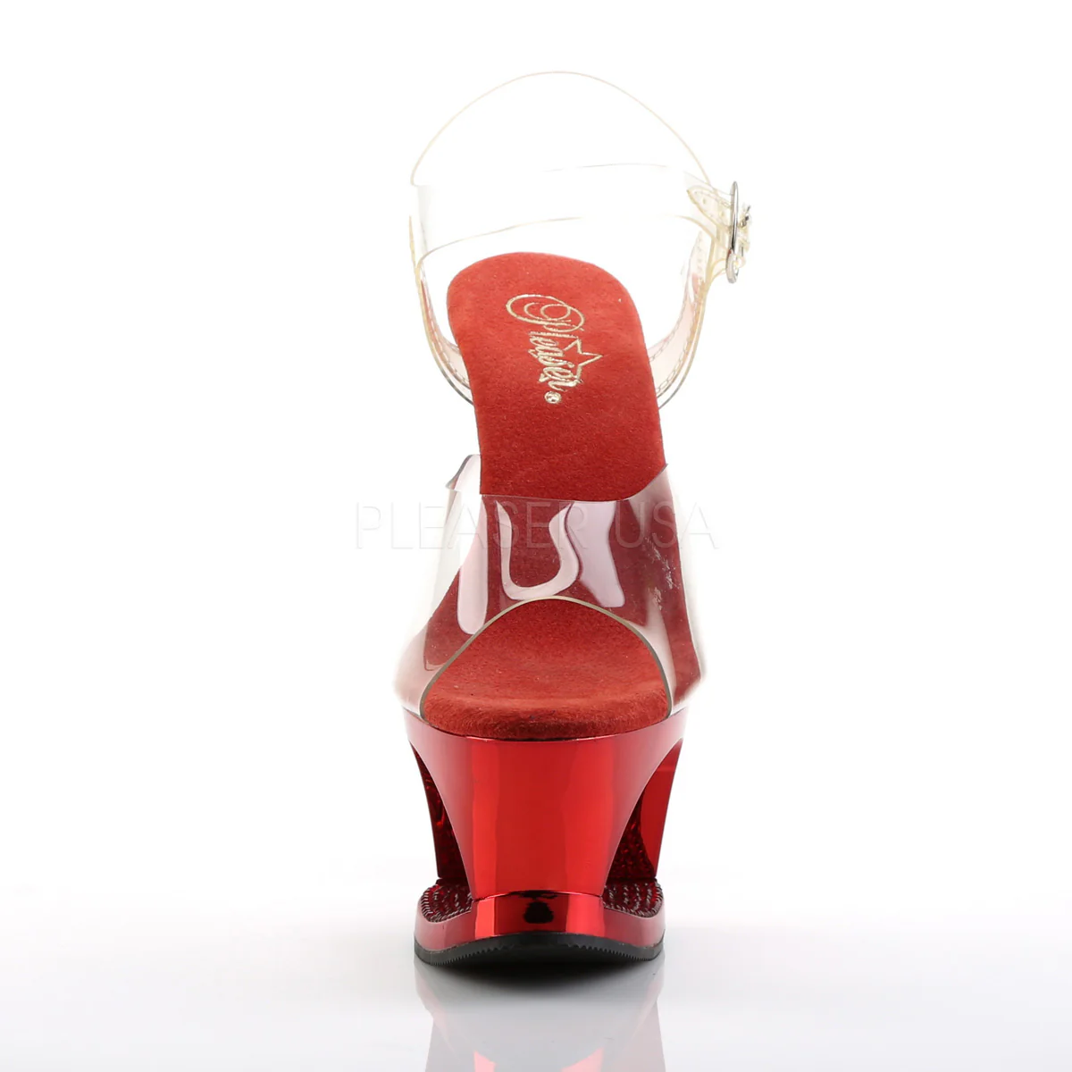 MOON-708DMCH  Clear/Red Chrome - Image 2