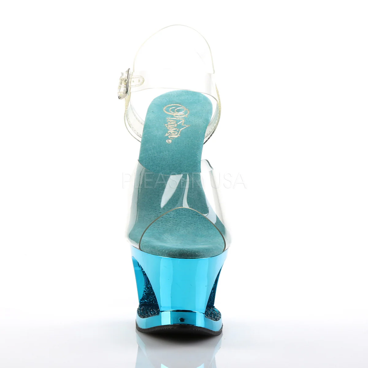 MOON-708DMCH  Clear/Turquoise Chrome - Image 2