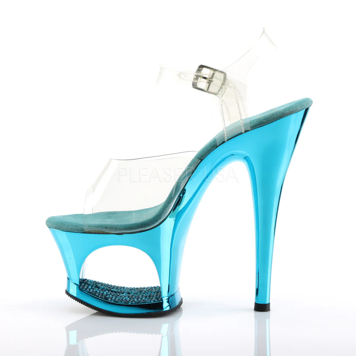 MOON-708DMCH  Clear/Turquoise Chrome - Image 3