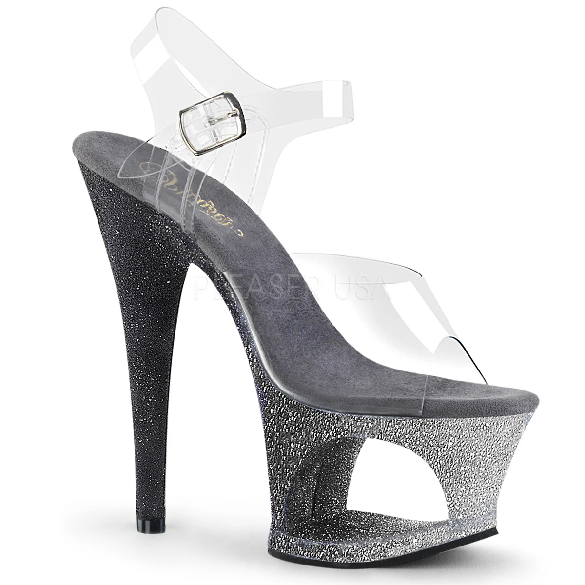 MOON-708OMBRE Clear/Silver-Black Ombre