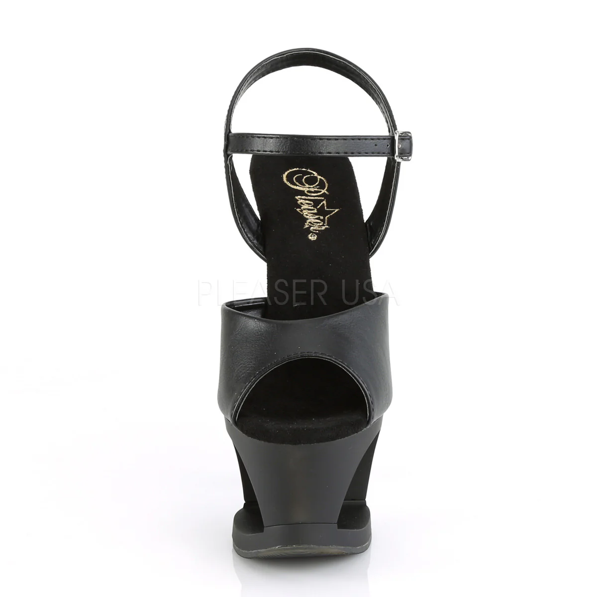 MOON-709  Black Faux Leather/Black Matte - Image 2