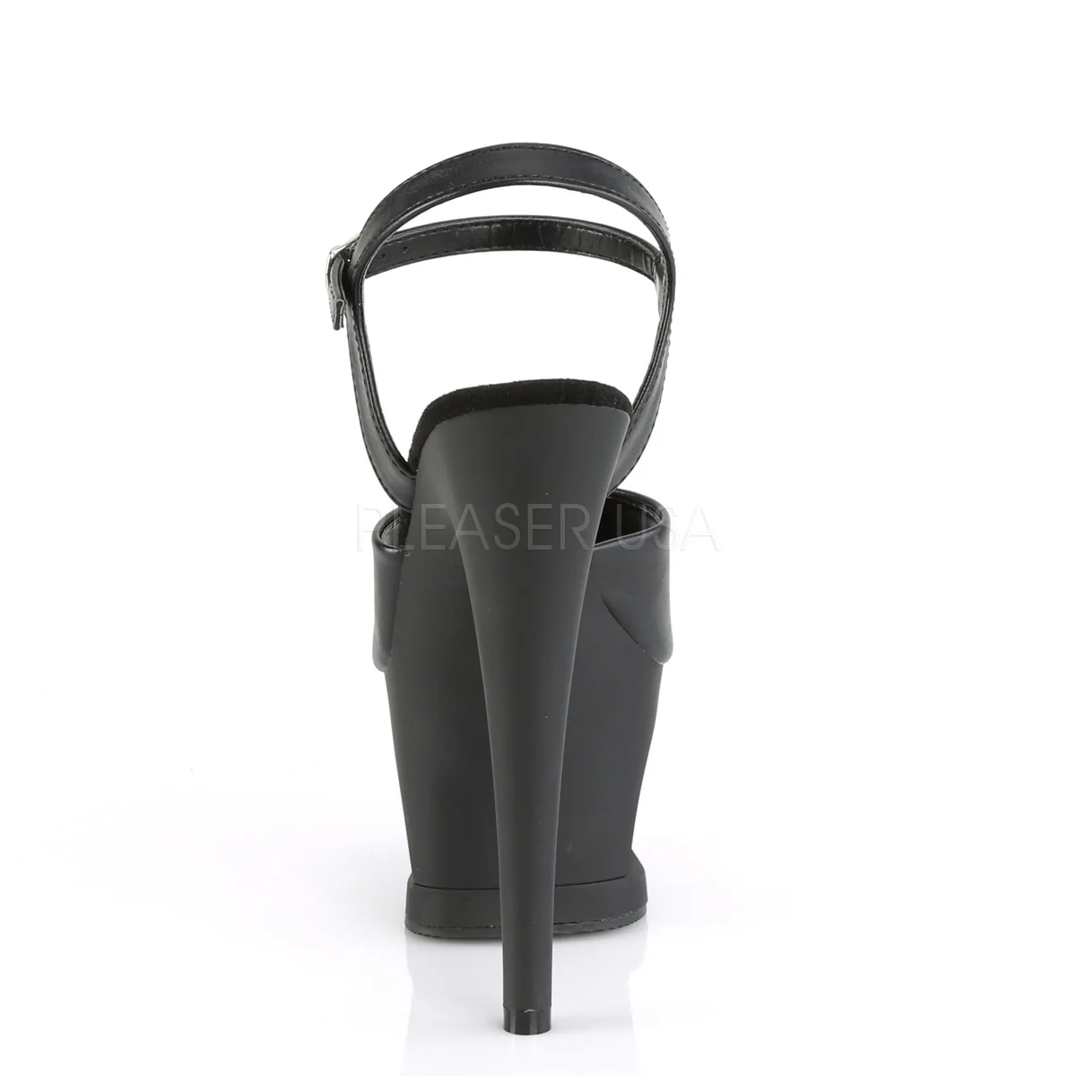 MOON-709  Black Faux Leather/Black Matte - Image 4