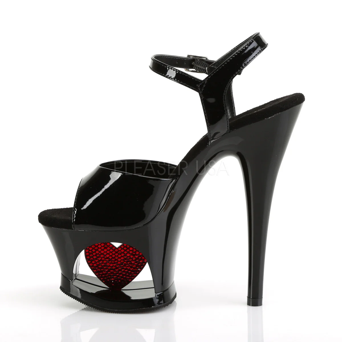 MOON-709HRS  Black Patent/Black-Red - Image 3