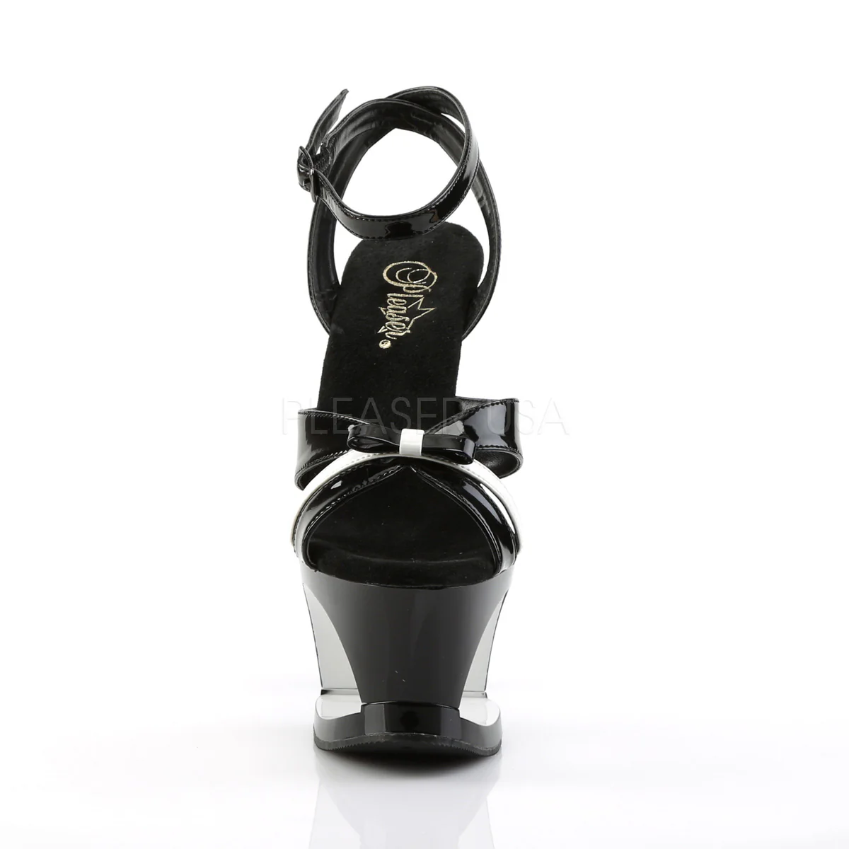 MOON-728  Black-White Patent/Black - Image 2