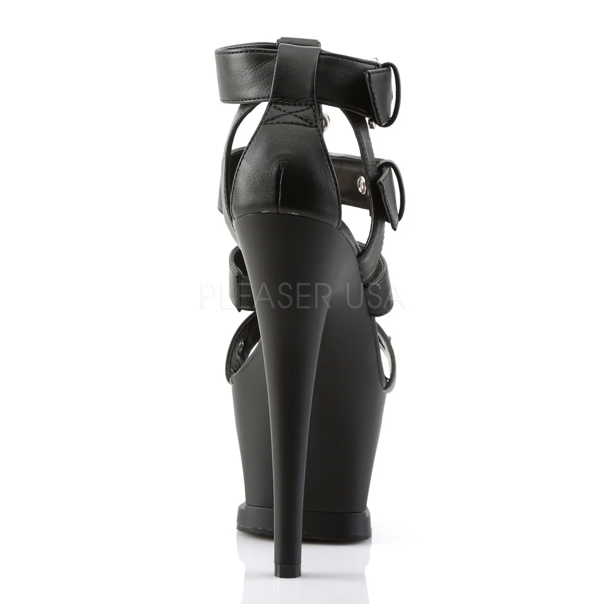 MOON-758  Black Faux Leather/Black Matt - Image 4