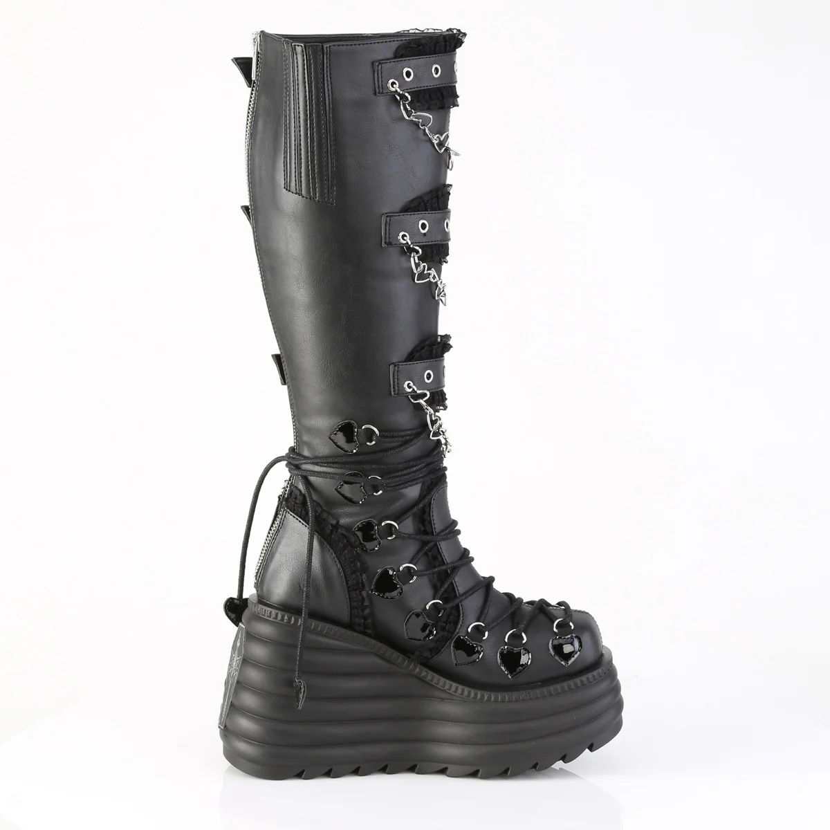 MORTE-215  Black Vegan Leather - Image 5