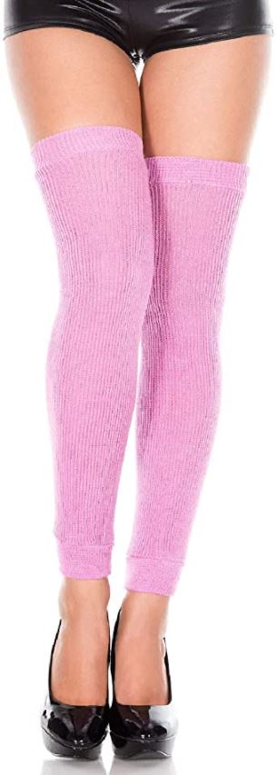 Music Legs Footless Acrylic Thigh High Leg Warmer ML4248 - Image 3