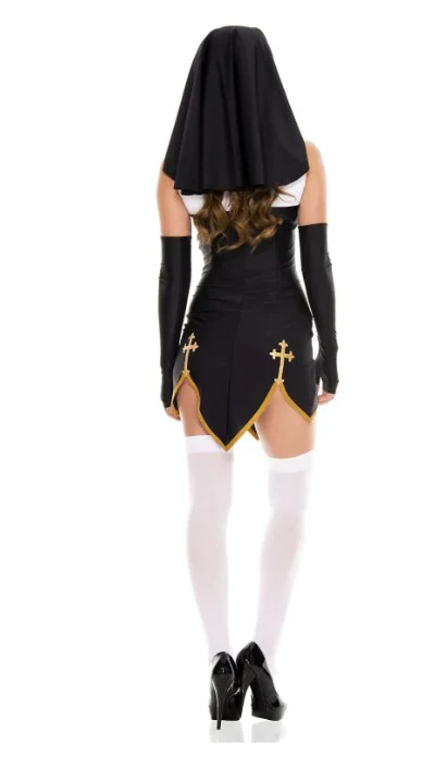 Music Legs Lingerie Bad Habit Nun - ML70259 - Image 4