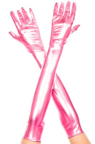 Music Legs Metallic Opera Length Gloves ML457 - Image 3