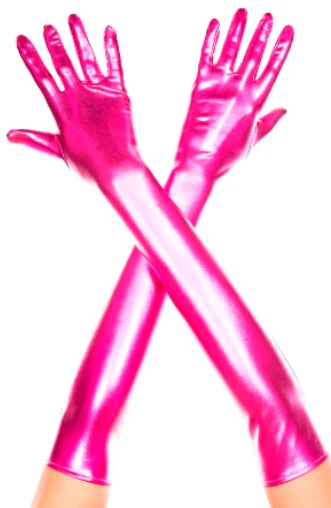 Music Legs Metallic Opera Length Gloves ML457 - Image 4