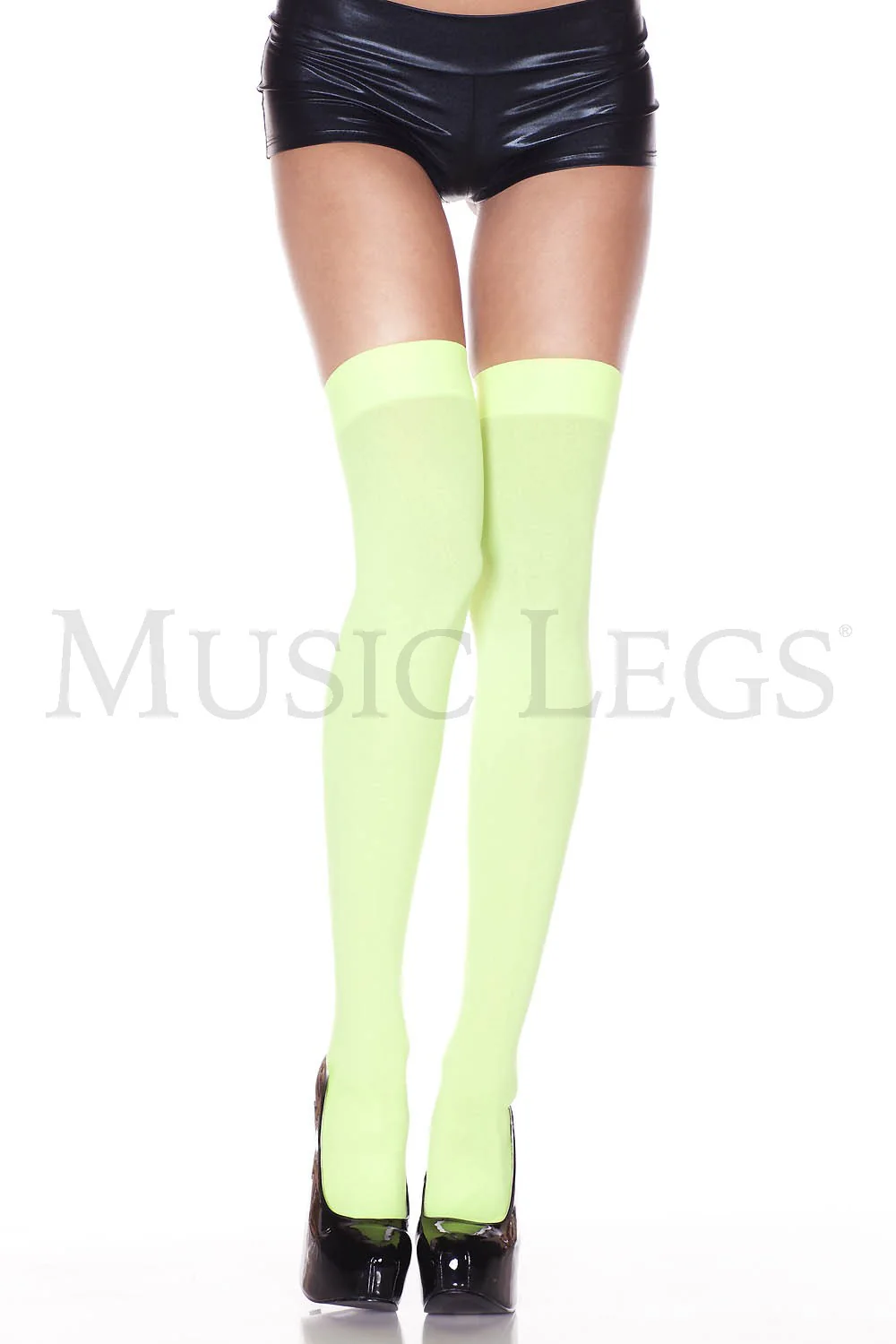 Music Legs Opaque Thigh High Tights 4745 - Image 13