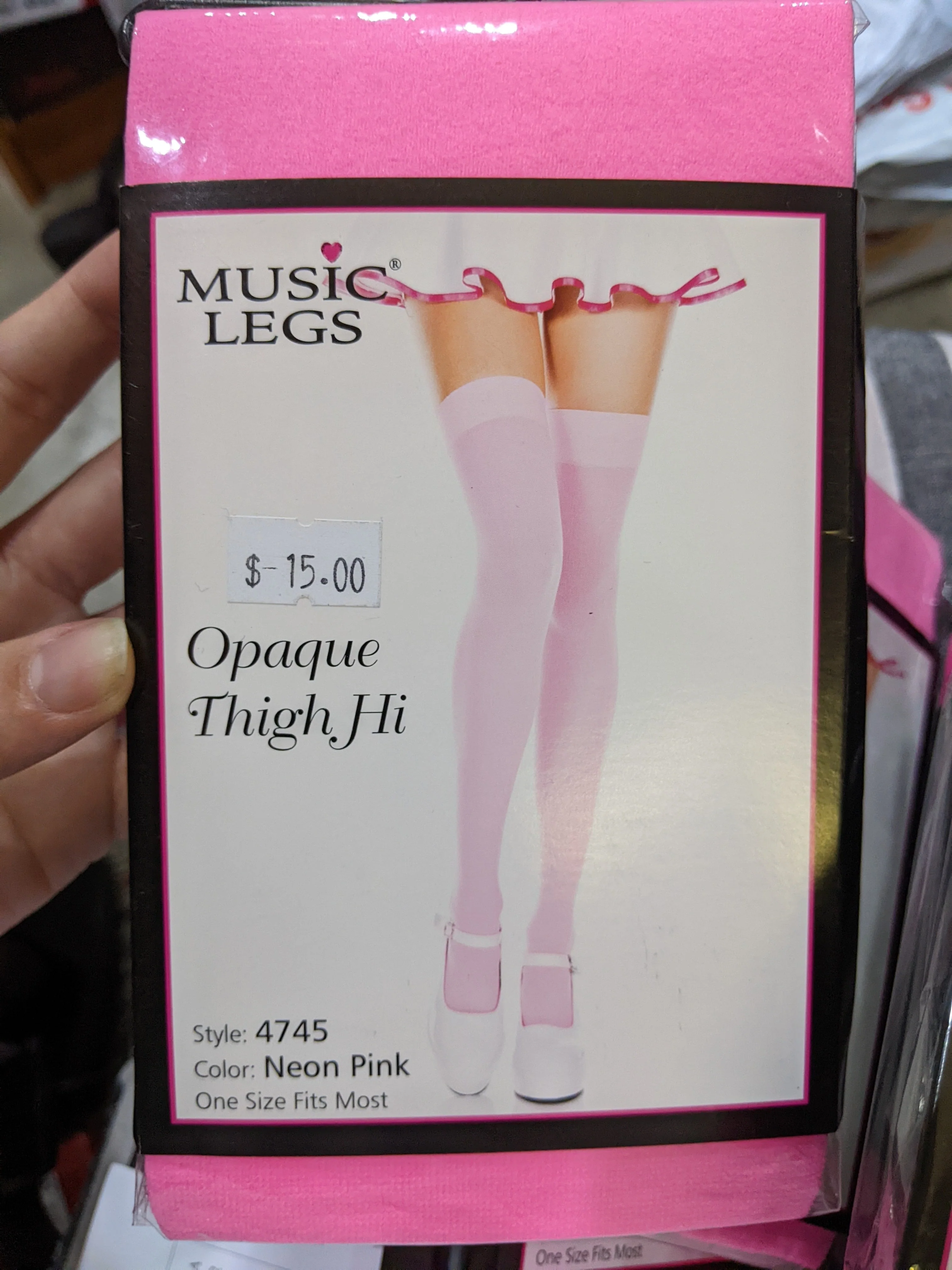 Music Legs Opaque Thigh High Tights 4745 - Image 18