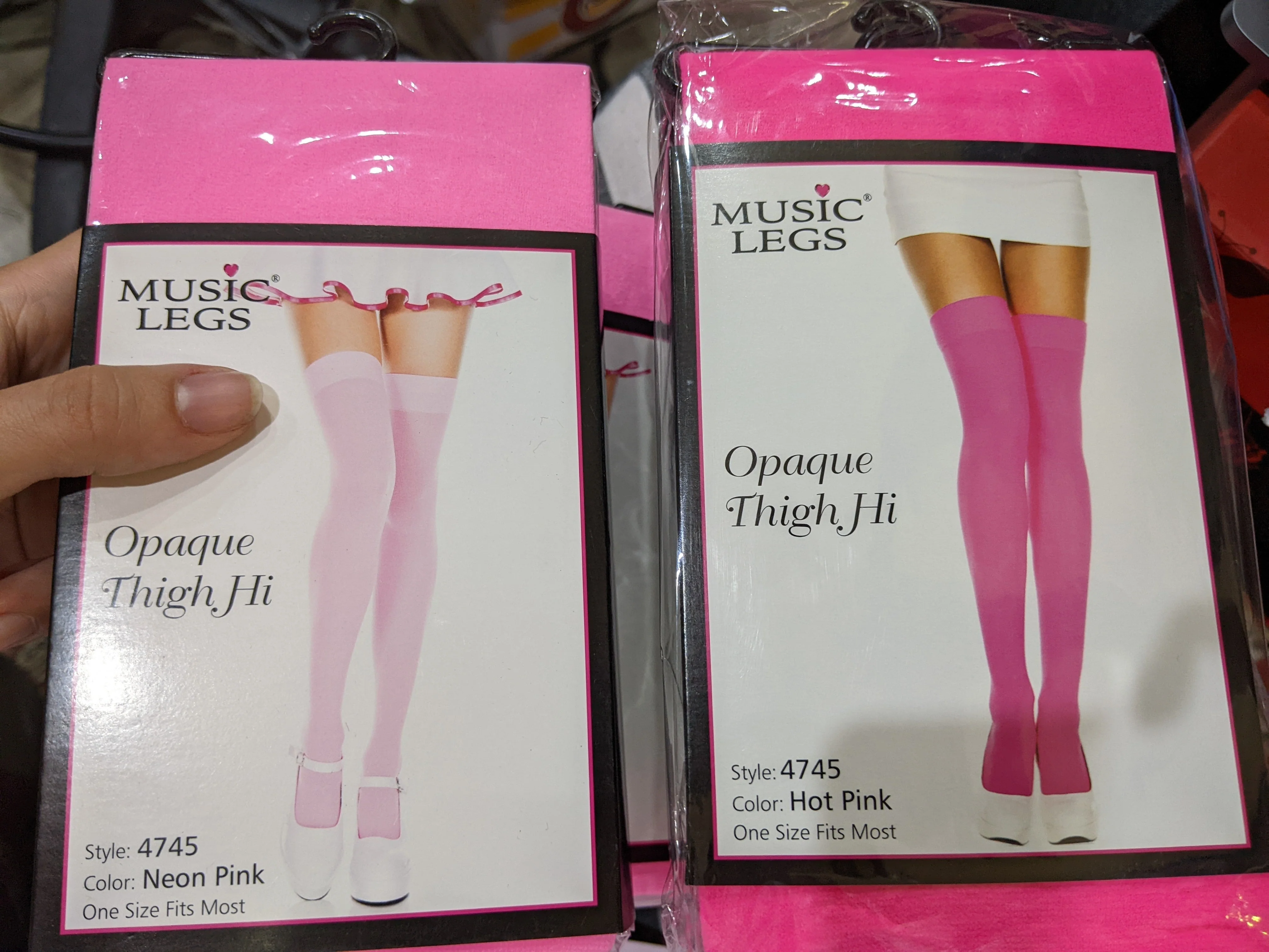 Music Legs Opaque Thigh High Tights 4745 - Image 19