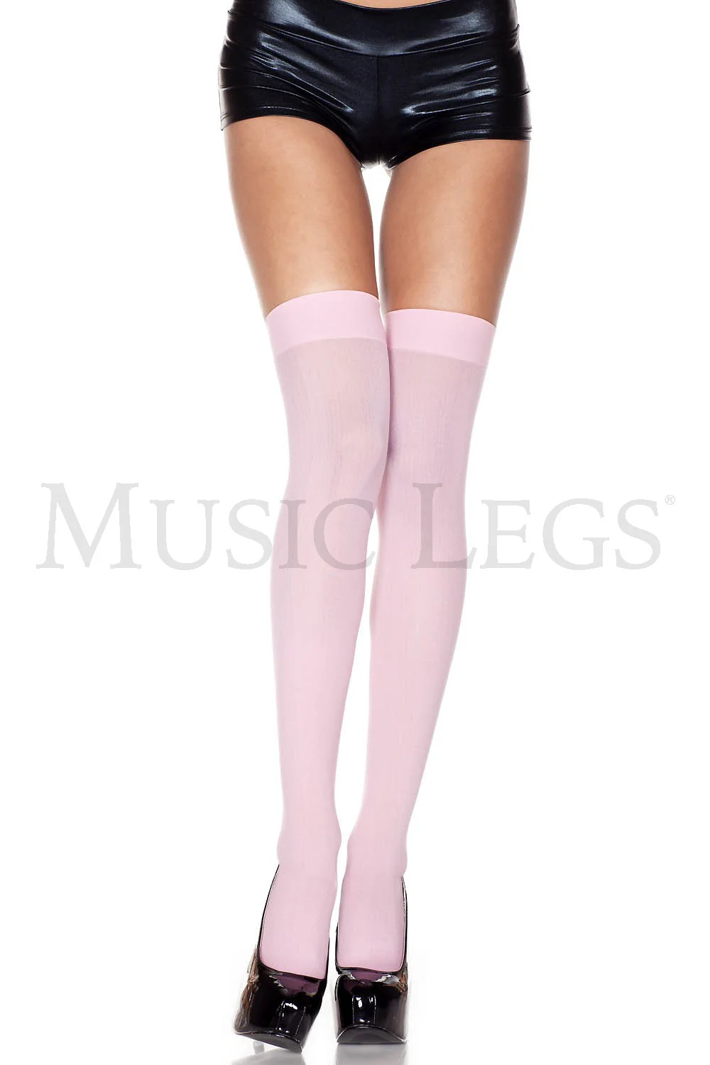Music Legs Opaque Thigh High Tights 4745 - Image 3
