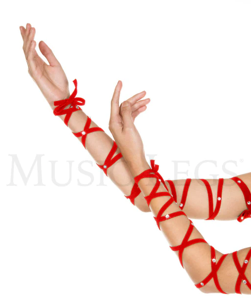 Music Legs Rhinestones Arm Wraps ML34006 - Image 3