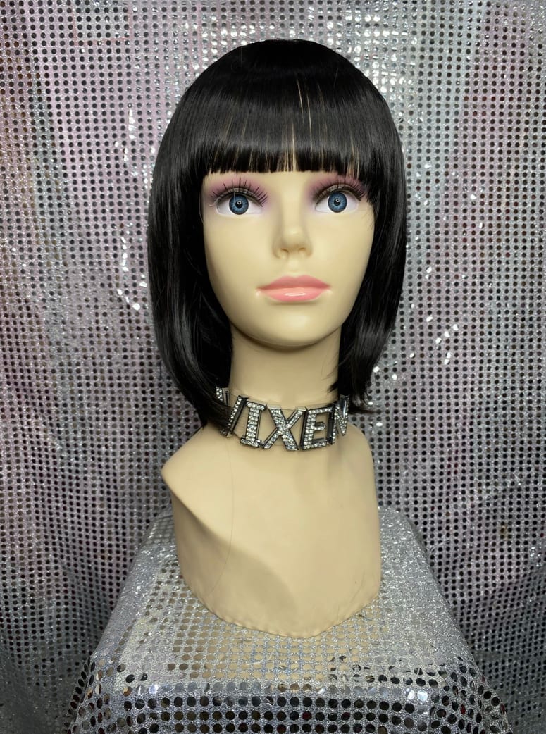 Natural Colour Straight Bob w/ Fringe - Image 2