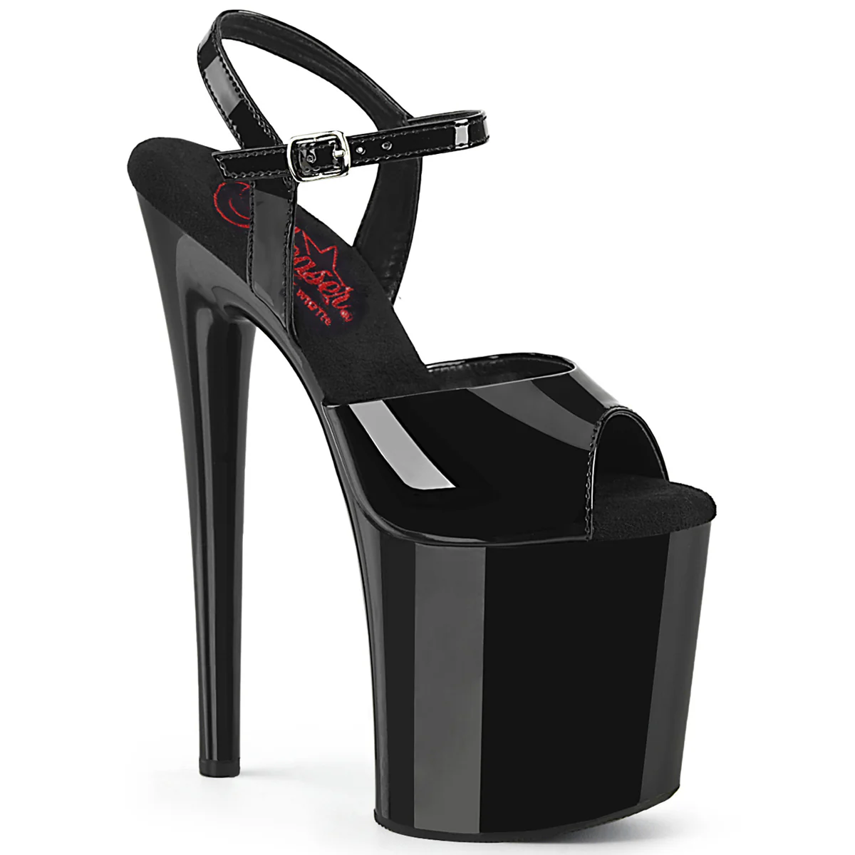 NAUGHTY-809 Black Patent/Black