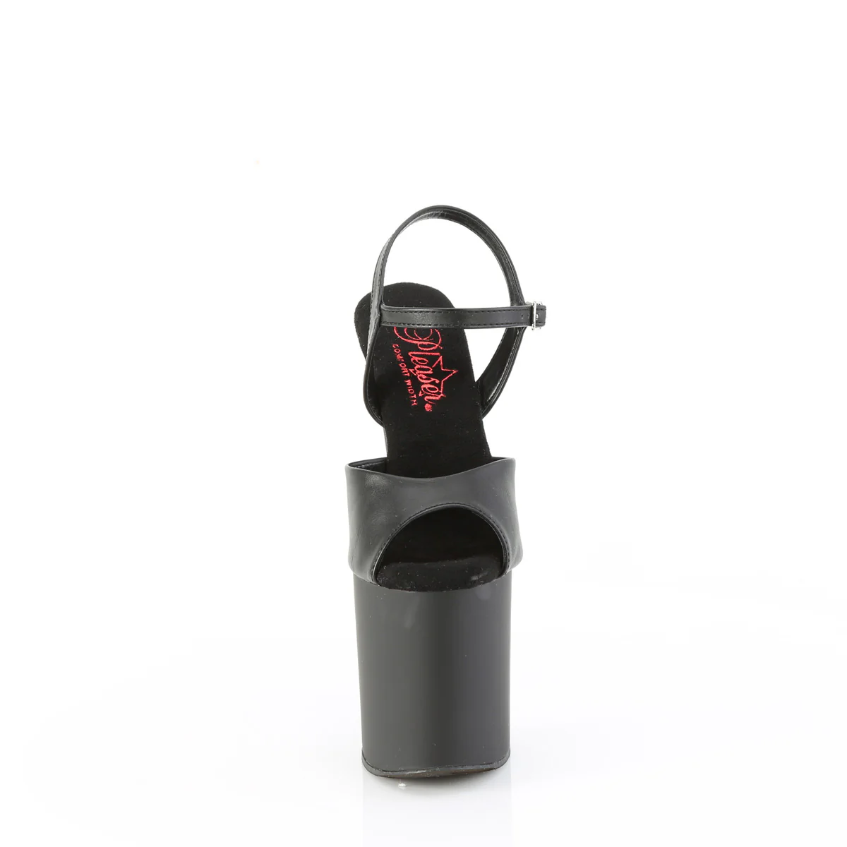 NAUGHTY-809 Black Faux Leather/Black Matte - Image 2