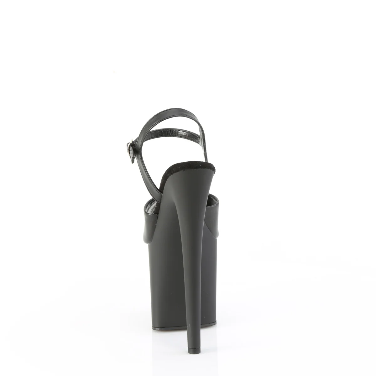 NAUGHTY-809 Black Faux Leather/Black Matte - Image 4
