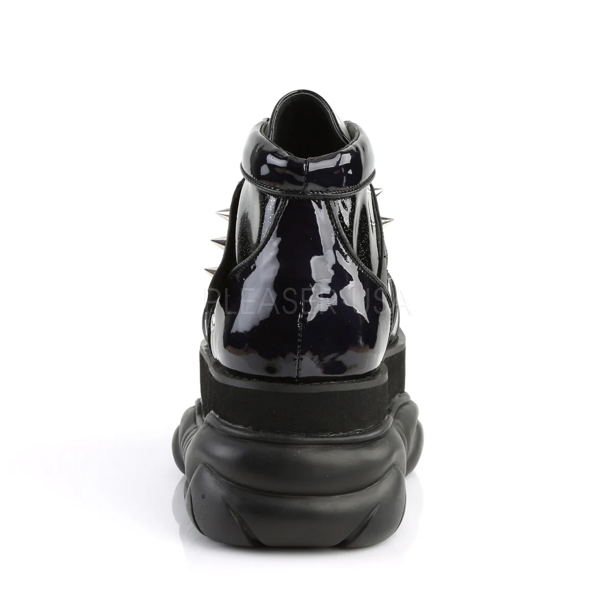 NEPTUNE-100  Black Glitter-Silver/Vegan Leather - Image 4