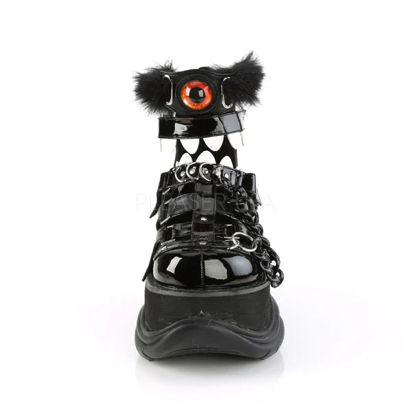 NEPTUNE-150 Black Vegan Leather- Black Patent - Image 2