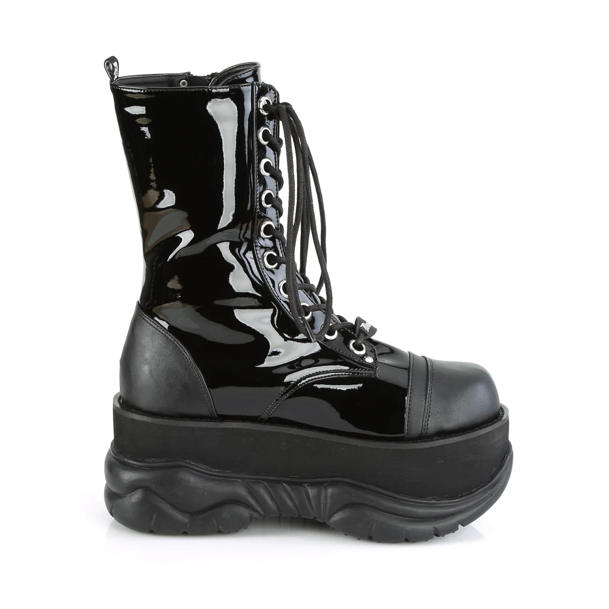 NEPTUNE-200  Black Patent-Vegan Leather - Image 5