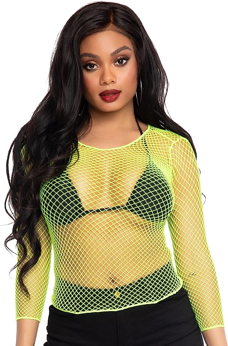 Leg Avenue Industrial Net Long Sleeve Shirt LA8278 - Image 5