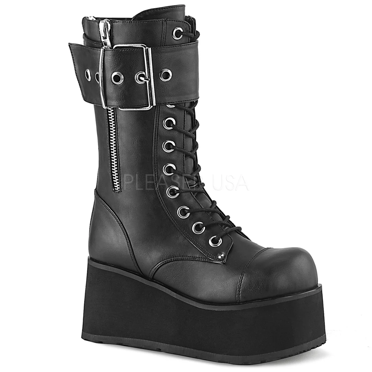 PETROL-150 Black Vegan Leather
