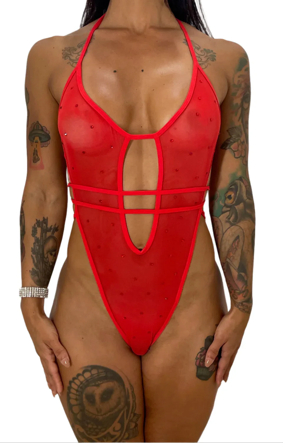 Phoenix Mesh One Piece - With Bling