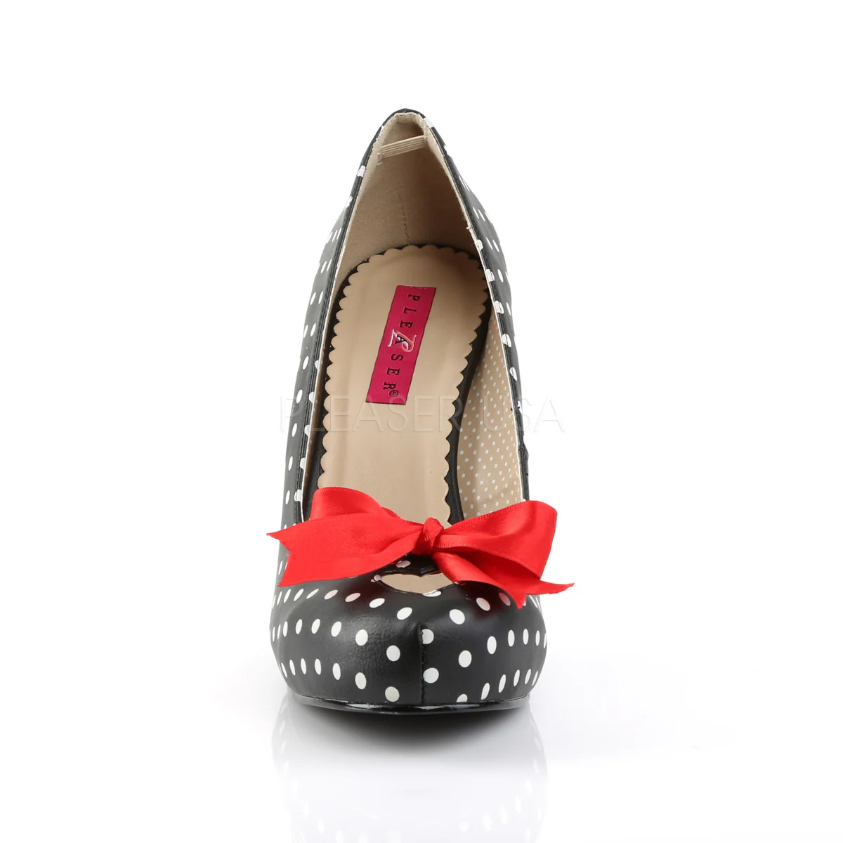 PINUP-05  Black-White Dot Faux Leather - Image 2