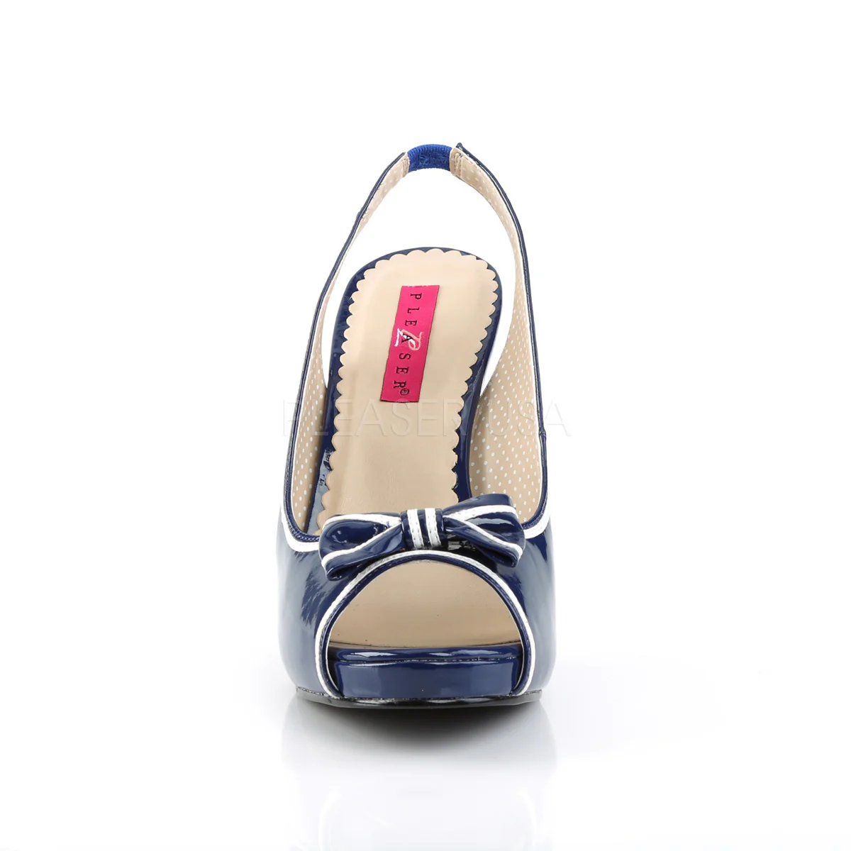PINUP-10  Blue-White Patent - Image 2