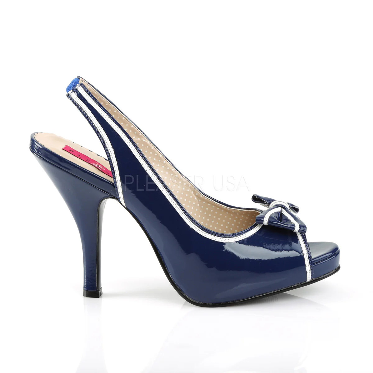 PINUP-10  Blue-White Patent - Image 5
